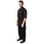 Chef Works Montreal Cool Vent Unisex Short Sleeve Chefs Jacket Black Uniform 2XL