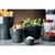 APS Flowerpot in Grey Melamine with Heat Resistance & Lightweight - 60 x 60 mm