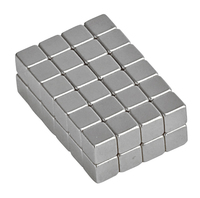 Normalansicht - Ecobra Organisations Design-Magnete aus Neodym, Würfel-Design, 5 x 5 x 5 mm, 1,2 kg Haftkraft, 48 Stück im Klarsichtkarton