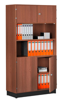 Kombi-Grund-Büroschrank, Büroschranksystem MODUFIX, HxBxT: 2225 x 1020 x 420 mm | BKK0315-NUNU
