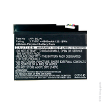 Batterie(s) Batterie tablette 3.7V 6800mAh