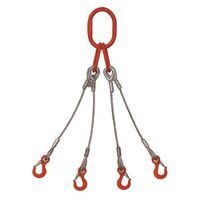 Wire rope slings - Four leg sling 10mm dia. rope