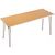 Aluminium framed folding tables - Height 698mm - Oak