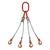 Wire rope slings - Four leg sling 10mm dia. rope