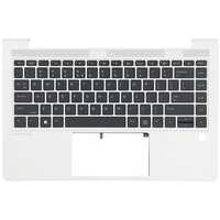 HP Laptop Toetsenbord Qwerty US + Top Cover, Backlit -Zilver