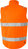 High Vis Green Weste Kl. 2, 5067 GPLU Warnschutz-orange - Rückansicht