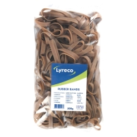 Lyreco szeles gumigyűrűk, 125 mm átmerő, 500 g/csomag