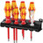 160 i/7 Rack Schraubendrehersatz Kraftform Plus Serie 100 + Spannungsprüfer + Rack - Wera Werk - 05006147001