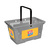 Shopping Basket / Picking Basket / Plastic Basket | 28l grey similar to RAL 7040 335 mm 260 mm 485 mm 1