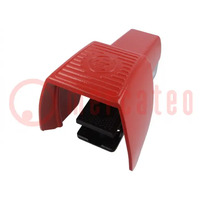 Switch: foot; SPST-NO x2 + SPST-NC; 3A/250VAC; IP65; -30÷80°C