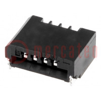 Connector: FFC/FPC; horizontaal; PIN: 4; Non-ZIF; SMT; 0,5A; 1mm; 50V