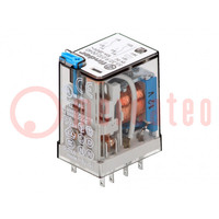 Relay: electromagnetic; DPDT; Ucoil: 12VDC; Icontacts max: 20A