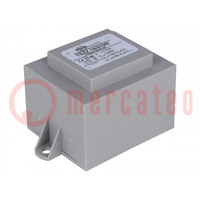 Transformer: encapsulated; 17VA; 230VAC; 18V; 18V; 470mA; 470mA; PCB