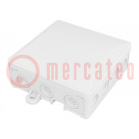 Enclosure: junction box; X: 95mm; Y: 95mm; Z: 40mm; wall mount; IP54