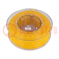 Filament: PET-G; Ø: 1.75mm; yellow (bright); 220÷250°C; 1kg