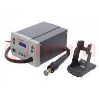 Hot air soldering station; digital,with push-buttons; 1200W