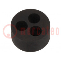 Insert for gland; 5mm; M20; IP68; NBR rubber; Holes no: 3; HT-MFDE