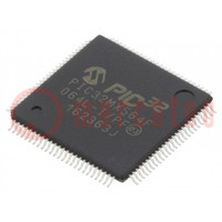 IC: mikrokontroler PIC; 64kB; 2,3÷3,6VDC; SMD; TQFP100; PIC32