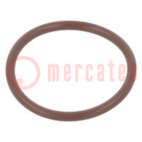 O-ring gasket; FPM; Thk: 2mm; Øint: 23mm; brown; -20÷200°C