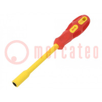 Screwdriver; insulated; 6-angles socket; HEX 8mm