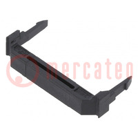 Cable clamp; PIN: 20; snap fastener; IDC connectors; black
