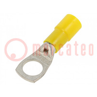 Tip: ring tube; M12; Ø: 13mm; 25mm2; crimped; for cable; insulated