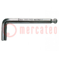Wrench; Hex Plus key,spherical; HEX 8mm; Overall len: 112mm