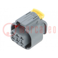 Connector: automotive; MCP 2.8; female; plug; for cable; PIN: 6