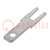 Terminal: flat; 2.8mm; 0.5mm; male; THT; Overall len: 13mm; straight