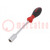 Screwdriver; triangular socket; SoftFinish®; Blade length: 125mm