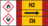 Rohrmarkierungsband mit Gefahrenpiktogramm - H2, Rot/Gelb, 6.5 x 12.7 cm, Seton