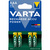 VARTA NiMH Piles Micro, AAA, HR03, pack de 4, 1,2V, 800mAh, chargées et prêtes à l'emploi