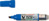 Permanent Marker V-Super Color, umweltfreundlich, nachfüllbar, Keilspitze, 6.0mm (M), Blau