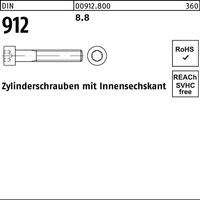 Zylinderschraube DIN 912 Innen-6kt M3x 6