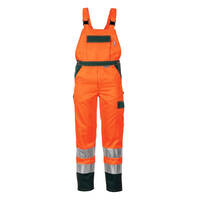 Warnschutzbekleidung Latzhose, Farbe: orange-grün, Gr. 24-29, 42-64, 90-110 Version: 110 - Größe 110