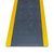 Bodenbeläge, Arbeitsplatzmatte, Anti-Ermüdungsmatte, PVC, schwarz/gelb, 60x90 cm