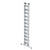 Munk Stufen-Seilzugleiter aus Aluminium, zweiteilig, Standhöhe: ca. 5,0 m
