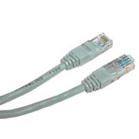 Przewód LAN UTP patchcord, Cat.6, RJ45 M - RJ45 M, 10 m, nieekranowany, szary, economy