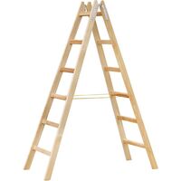 Produktbild zu JUST Holz Stehleiter Sprossen=6 Länge=1,96 m