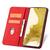Magnet Fancy Case für Samsung Galaxy S23 Flip Cover Wallet Stand rot
