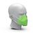Artikelbild Masque respiratoire "Colour" FFP2 NR, kit de 10, vert clair