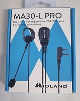 MIDLAND MA30-L PRO MICRÓFONO AURICULAR PARA WALKIES CON CONEXIÓN PIN