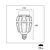 LED LAMP E40 MAXIMA 150 W 16490 LM 6500 K CENTURY MX-1504065