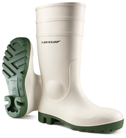 Dunlop Protomastor Steel Toe Cap PVC Safety Wellington Boot White 10.5