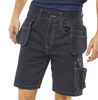 Beeswift Grantham Multi-Purpose Pocket Shorts Navy Blue 32