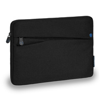PEDEA Tablet Tasche 10,1-11 Zoll (25,6-27,96 cm) FASHION Schutz Hülle mit Zubehörfach, schwarz/blau