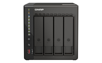 QNAP QVP-41C tárolószerver NAS Tower Ethernet/LAN csatlakozás Fekete J6412
