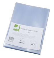 Q-CONNECT U-Sealed Card Holder Transparent A5