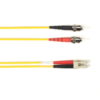 Black Box FOCMR62-008M-STLC-YL kabel optyczny 8 m 2x ST 2x LC OFNR OM1 Żółty