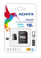ADATA Premier microSDHC UHS-I U1 Class10 16GB Klasa 10